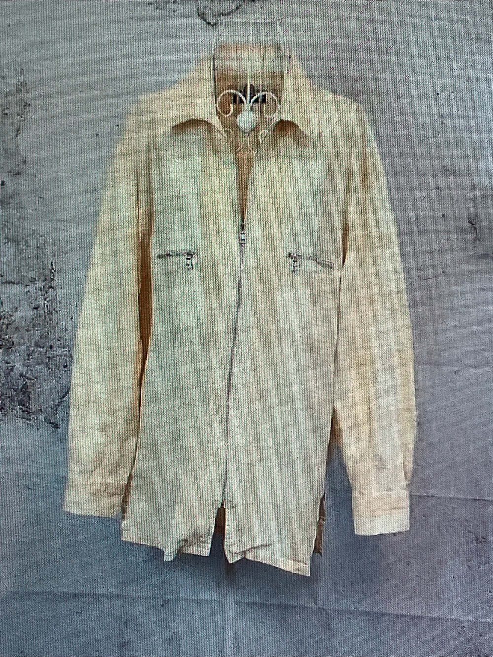 Blue Willli's Beige Utility Jacket with Front Zippers